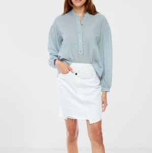 Sam Edelman Ithaca White Denim Skirt ♥
